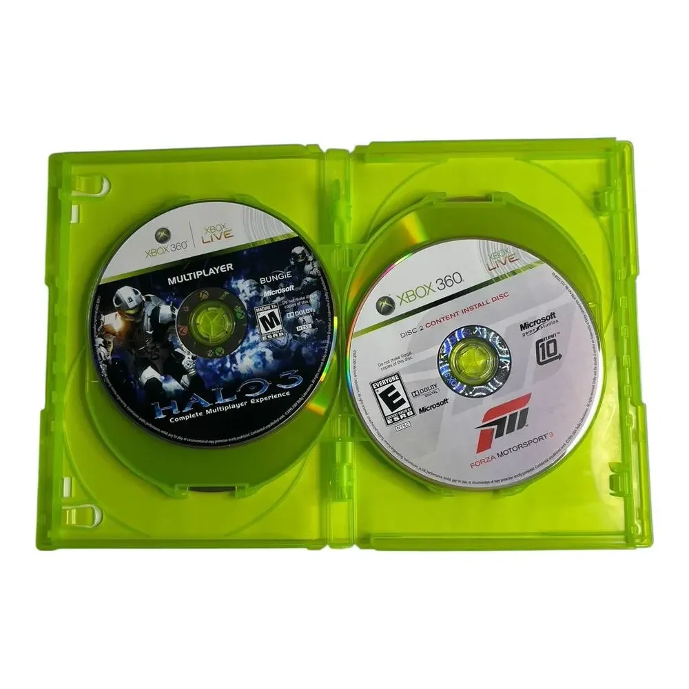 Xbox 360 Forza Motorsport 3 + Halo 3 ODST No Manuals Video Game Bundle Lot of 2‎